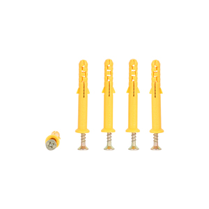 Juego de tornillos de expansión de plástico amarillo pequeño con pernos de acero inoxidable de 6/8/10 mm, antideslizante y de alta resistencia. - Product Image 2