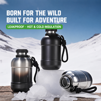 Thermos portable en acier inoxydable 316 de 680 ml pour l'extérieur avec fonction de conservation de la chaleur et emballage en boîte cadeau