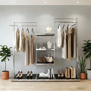 Expositor de Ropa Modular Multifuncional con Estantes para Joyería y Plataforma para Zapatos - Solución para Boutiques y Tiendas de Centros Comerciales - Product Image 2