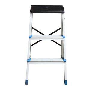 Escalera Plegable de Aluminio con Plataforma Antideslizante de Plástico, Estructura Resistente, Suministro Directo de Fábrica - Product Image 4