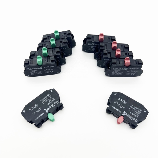 SNB5 Series SNB5-2/10 SNB5-2/01  Normal Open NO or Normal Close NC 22mm Push Button Contact Block Modules