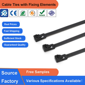 X11 Wiederverwendbare Nylon PA66 Kabelbinder 4,8*200mm Hochwertige Lösbare Kabelbinder CE-Zertifiziert Feuerfestigkeit 94V-2 Betriebstemperatur - Product Image 2