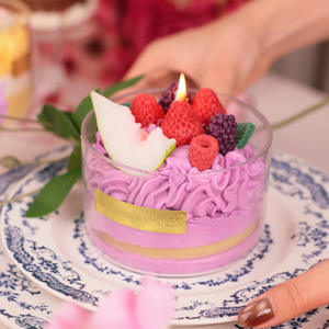 Cera de Soja Hecha a Mano, Vela de Aromaterapia de Lujo, Fruta, Postre, Pastel de Vidrio, Ecológico, No Tóxico, Regalo de Cumpleaños - Product Image 2