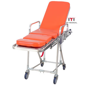 MT medis dilipat tandu Convertible untuk kursi, kursi pasien kursi roda paduan aluminium Foldaway tandu ambulans - Product Image 4
