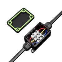 Boîtier de jonction étanche IP68 à 2 bornes, 450V 17.5A, en laiton PA66, connecteur électrique extérieur souterrain avec certification CE