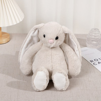 Songshan Jouets Personnalisé Lapin En Peluche Animal Jouet 30cm Doux Lapins De Pâques Poupées Sublimation logo En Peluche Lapin Longues Oreilles Enfants Cadeaux