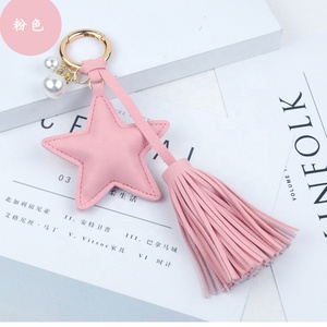 Custom Colorful Genuine Car PU Leather Braided Rope Keychain / <b>Key</b> <b>Ring</b> Strap - Product Image 3