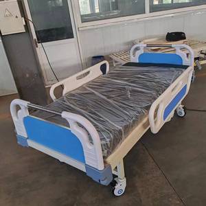 ABS Bedside Rail For Manual Nursing <b>Bed</b> Durable Safety Railing Assistive Device Pair Blue And Beige - Product Image 3