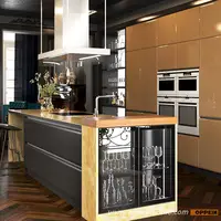 Golden Butterfly Modern Kitchen Pantry Cabinet