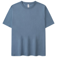 230GSM Camisetas de algodón de gran tamaño personalizadas para hombres Camiseta de alta calidad con cuello redondo de peso pesado Camisetas con logotipo propio personalizado