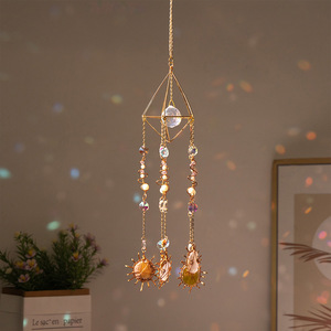 Natuurlijke ruwe stenen hanger zonvanger agaat plakken handwerk kristallen zonvanger wanddecoratie voor slaapkamers wanddecoratie ontwerp - Product Image 2