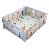 Tragbares Kunststoff-Laufgitter für Babys – Absperrplatten, Babygitter, Spielzaun, Sicherheitszaun für das Bett