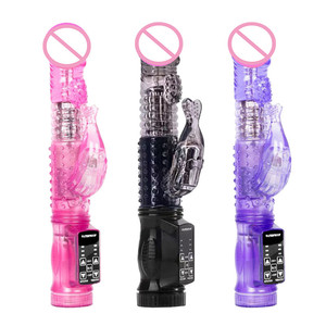 36 frecuencia batería cristal púrpura Rosa columpio vibración giratoria hembras <span class=keywords><strong>Jack</strong></span> G spot conejo vibrador herramientas para parejas sexuales - Product Image 5