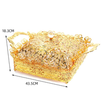 Luxe gouden metalen holle keramische fruit schaal, keukenaccessoire, op maat gemaakte opbergbak voor binnenhuisdecoratie, fabriekslevering