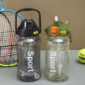 Botella de Agua Deportiva de 1400 ml al por Mayor con Asa, Logotipo Personalizado, Gran Capacidad para Gimnasio, Aire Libre y Camping - Product Image 1