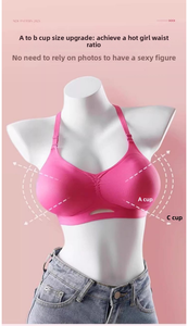 Reggiseno Victoria Victoria da donna con coppe extra large a U, senza ferretto, traspirante, regolabile, per seno piccolo, estivo - Product Image 2