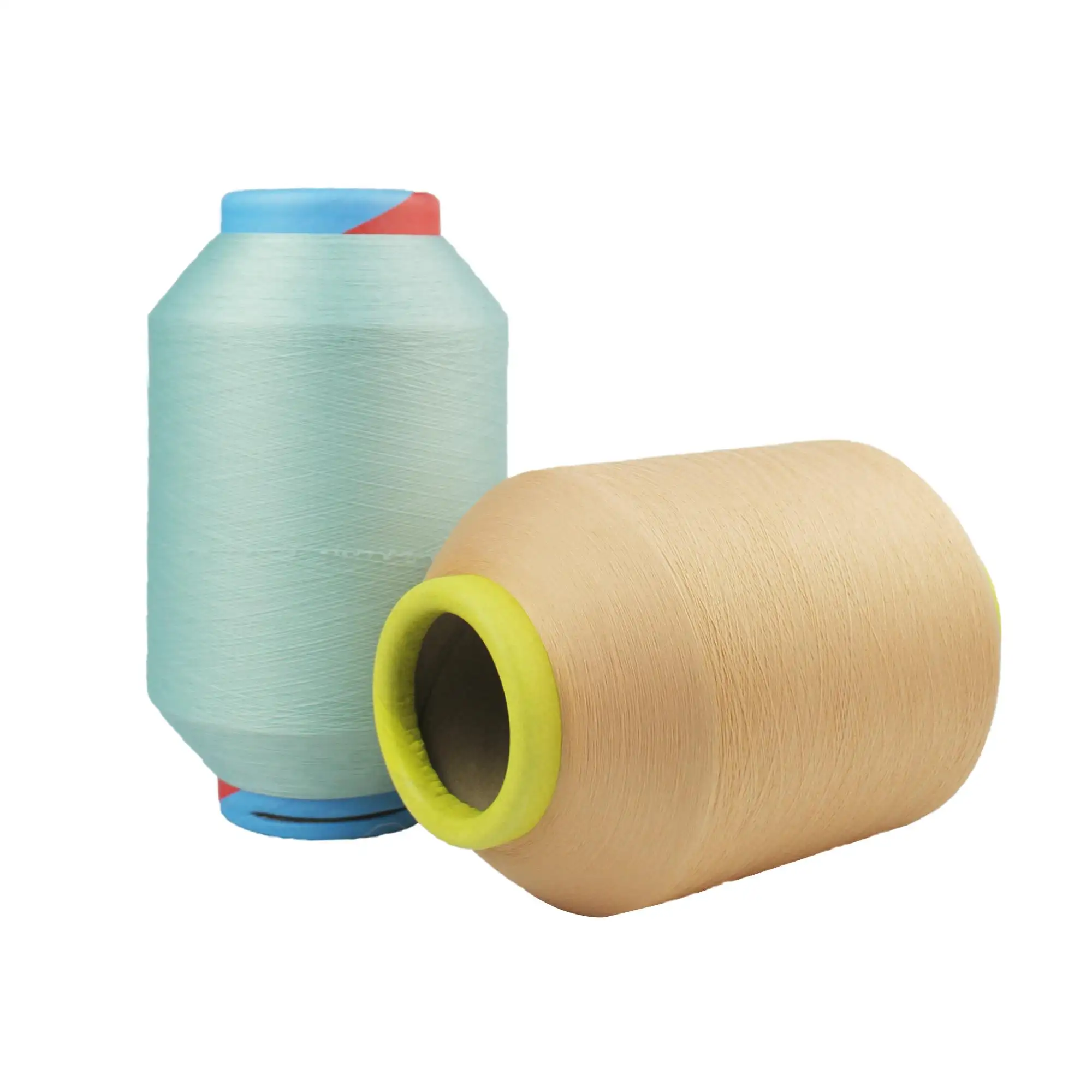 Fil multifilament de polyester spandex recouvert simple SCY 3075 avec DR et TPM personnalisés