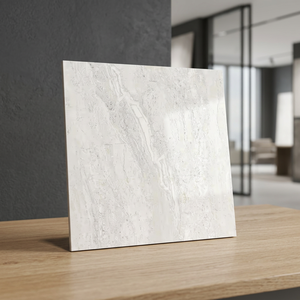 กระเบื้องปูพื้นพอร์ซเลนลายหินอ่อนแบบ Anti Onyx Book Match ขนาด 600x600 มม. ผิวมันเงา - Product Image 6