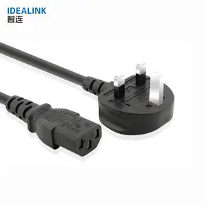 Wholesale Uk Ac Power Cord UK Plug With C13 End Electric Extension Power Cords 240v With 3 Plug In 15amp Uk Power Cord