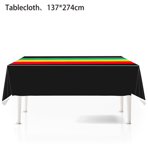 June 6th Themed Disposable Tablecloth 137x274cm Holiday Party Decorations <b>Waterproof</b> Thickened <b>Table</b> <b>Cover</b> - Product Image 4