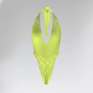 Elegante Traje de Baño de Una Pieza Personalizado con Cierre Frontal y Lazos Traseros para Vacaciones en Resorts de Playa y Glamour Junto a la Piscina - Product Image 2