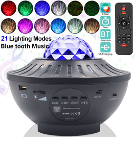 M lampada proiettore camera da letto decorazione per la casa luce notturna a Led vendita calda Led rotante stella del cielo stellato in plastica cavo blu cupola 18 ABS 0.3 - Product Image 1