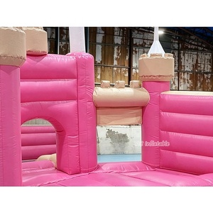 Château gonflable rose commercial, style princesse, moderne, pour les entreprises de location de jeux gonflables pour enfants - Product Image 6
