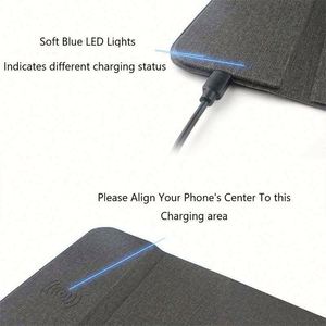 Alfombrilla de Ratón con Carga Inalámbrica de 15W y Soporte para Muñeca, Cargador Inalámbrico Rápido con Logotipo Impreso con UV - Product Image 5