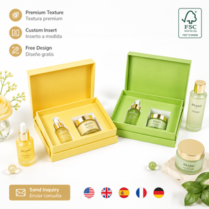 Fabrication de boîtes à couvercle magnétique haut de gamme, design personnalisé, insert en EVA sur mesure, boîtes cadeaux cosmétiques pour soins de la peau - Product Image 1