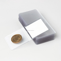 Vente en gros de porte-monnaie en vinyle à double poche personnalisé de 2x2 pouces, 2,5x2,5 pouces, porte-monnaie en PVC, porte-monnaie en plastique