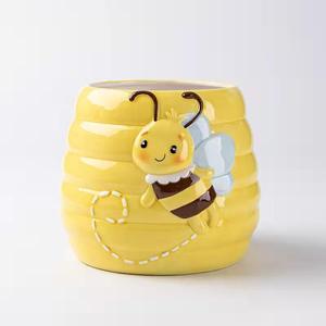 Vente en gros de contenants de rangement pour fruits secs en céramique pour la cuisine, avec logo personnalisé Syh607, design de dessin animé - Product Image 4