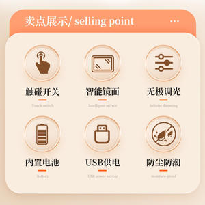 Nouvelle trousse de maquillage professionnelle portable dorée avec miroir et lumières, boîte de rangement cosmétique multifonction pour un usage quotidien - Product Image 2