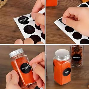 Miễn Phí Mẫu 24Pcs <span class=keywords><strong>Set</strong></span> Vuông 120Ml Chai Gia Vị Gia Vị Nồi 4Oz Lọ Thủy Tinh Gia Vị Chai Với Nắp Nhôm - Product Image 4