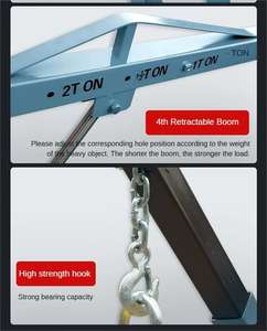 رافعة محرك متجر يدوية هيدروليكية قابلة للطي 2T <span class=keywords><strong>3t</strong></span> للرفع - Product Image 3