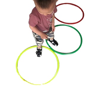 Plastic Ring Yoga <strong>Hoops</strong> for Kids <strong>Weighted</strong> <strong>Hoops</strong> Detachable Portable Sports Exercise Fitness - Product Image 1
