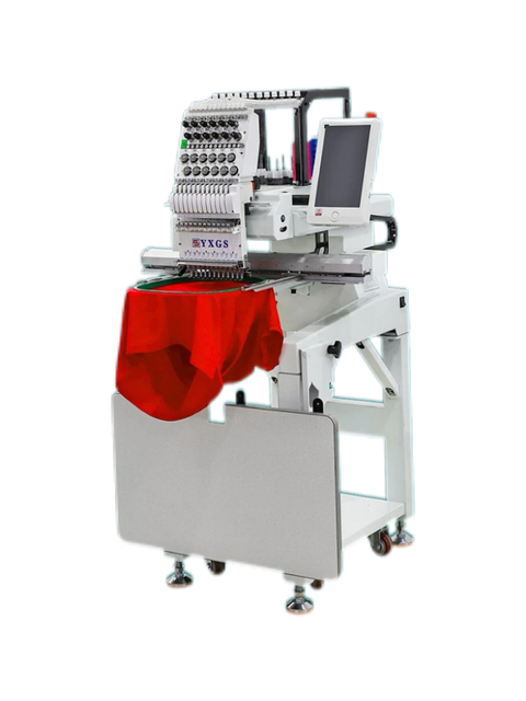 Single Head 12 Needle 400*600mm Computerized Embroidery Machine for Garment Cap T-shirt