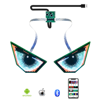 Panel de Pantalla LED Programable con Control por Aplicación, Pantalla LED Intermitente con Ojo de Águila para Mochilas, Bolsos y Automóviles