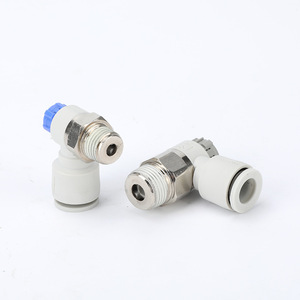 Válvula de Control Neumática AS1201F2201F M5 04A, Regulador de Flujo de Gas de Acero Inoxidable con Conexión Rápida de 1/4 Pulgada - Product Image 4