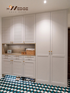 Tủ giày đứng tự do bằng gỗ trắng hiện đại với 3 ngăn kéo lật, bản lề ẩn, dùng để cất giày ở hành lang, lối vào - Product Image 3