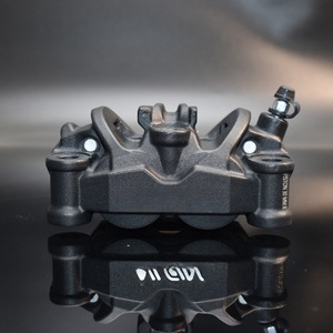 Kaliper Rem Tempa Riqing 4 Piston Asimetris 100MM Titik Pengunci Instalasi untuk Rem Roda Depan pada Sepeda Motor - Product Image 2