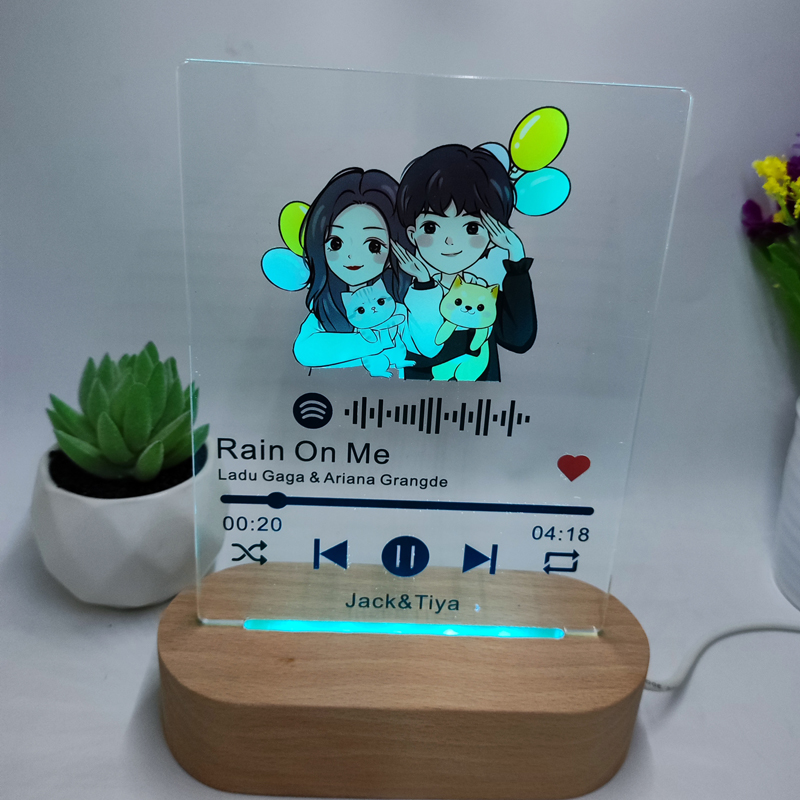 ฐานไม้รูปไข่7สี