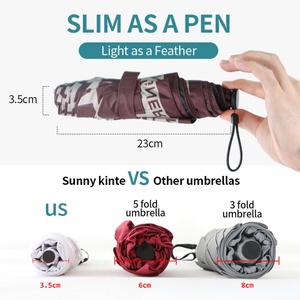 Lightweight Strong UV Protection <b>Windproof</b> Fully-Automatic Folding <b>Umbrella</b> Modern Straight Design Car Use Business Gifts Sunny - Product Image 4