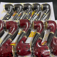 2025 Mini taille résine tabac pipe ensemble 10 pièces/présentoir cigare fumée boutique accessoires plastique fumer pipe tabac cigare pipe