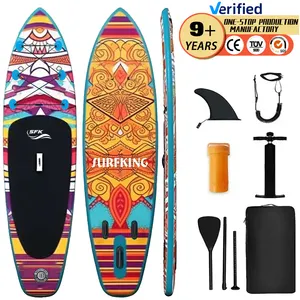 Nuevo producto 12 6 ventas logotipo personalizado doble Tabla Deska Sup Drop Stitch Stand Up Paddle Board inflable Sup Board Pedal con asiento