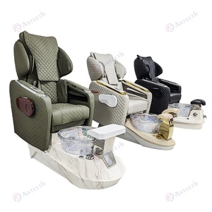 Equipo de uñas de lujo Silla de spa para pies con bomba Silla de masaje eléctrica Silla de pedicura de 2 motores - Product Image 2