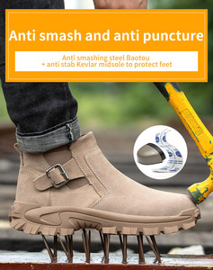 DEBONSAPT 2023 vente en gros travail personnalisé Martin bottes chaussures d'outillage à la mode Safeti chaussures <span class=keywords><strong>de</strong></span> <span class=keywords><strong>sécurité</strong></span> bottes pour hommes - Product Image 3