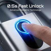 Cadenas intelligent biométrique étanche IP66 avec contrôle par application pour portail extérieur et sécurité d'entrepôt – Vente en gros
