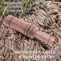 GUGULUZA Appât de chasse en bois pour canard avec sifflet, style rétro, accessoire de chasse durable, leurre pour canards pour les chasseurs