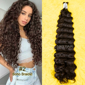 Mechones humanos indios de 40 pulgadas de onda profunda de pelo de mar y bultos al por mayor extensiones de mechones de pelo crudo doble dibujado - Product Image 5
