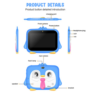 Wintouch Máy Tính Bảng Android Trẻ Em Chống Rơi Gồ Ghề Hình Chim Cánh Cụt Hoạt Hình K716 Đồ Chơi Giáo Dục - Product Image 6